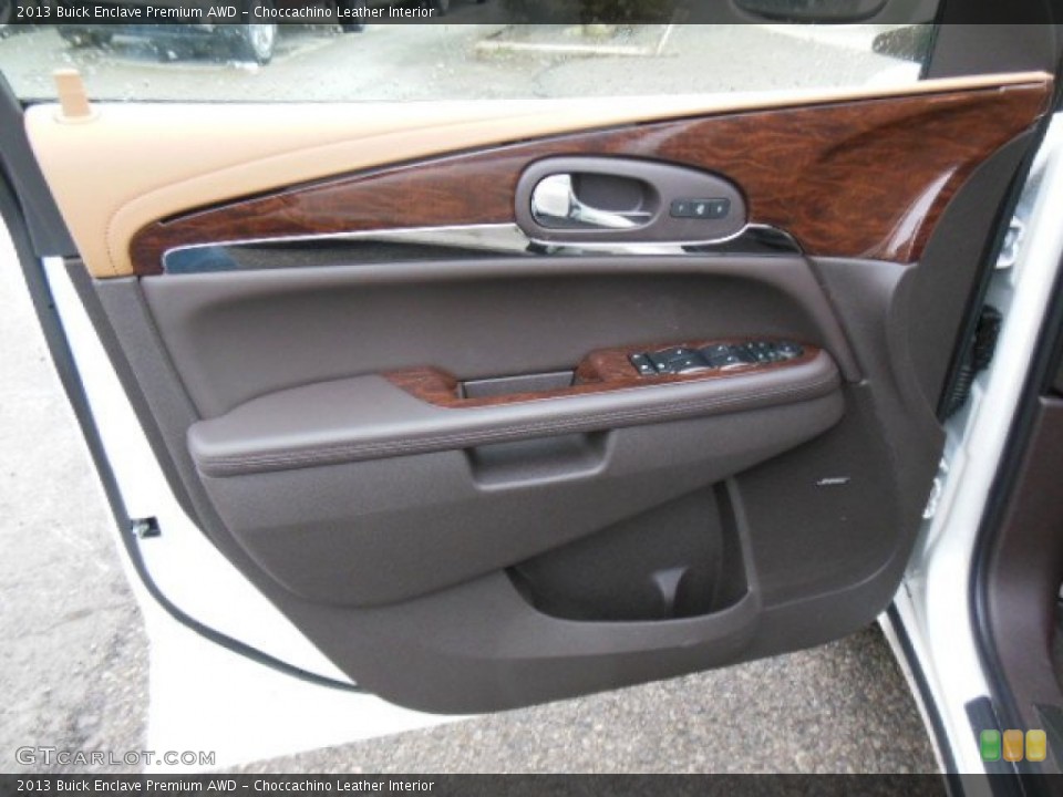 Choccachino Leather Interior Door Panel for the 2013 Buick Enclave Premium AWD #77679603