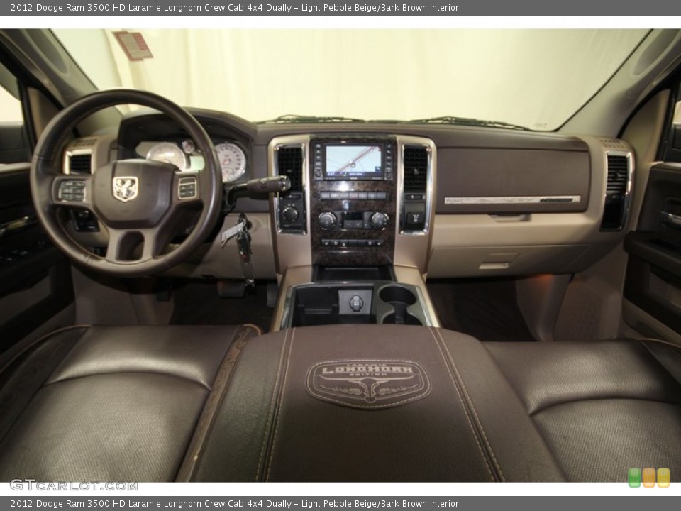 Light Pebble Beige/Bark Brown Interior Dashboard for the 2012 Dodge Ram 3500 HD Laramie Longhorn Crew Cab 4x4 Dually #77679645