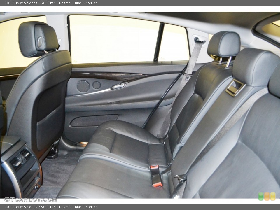 Black Interior Rear Seat for the 2011 BMW 5 Series 550i Gran Turismo #77679762