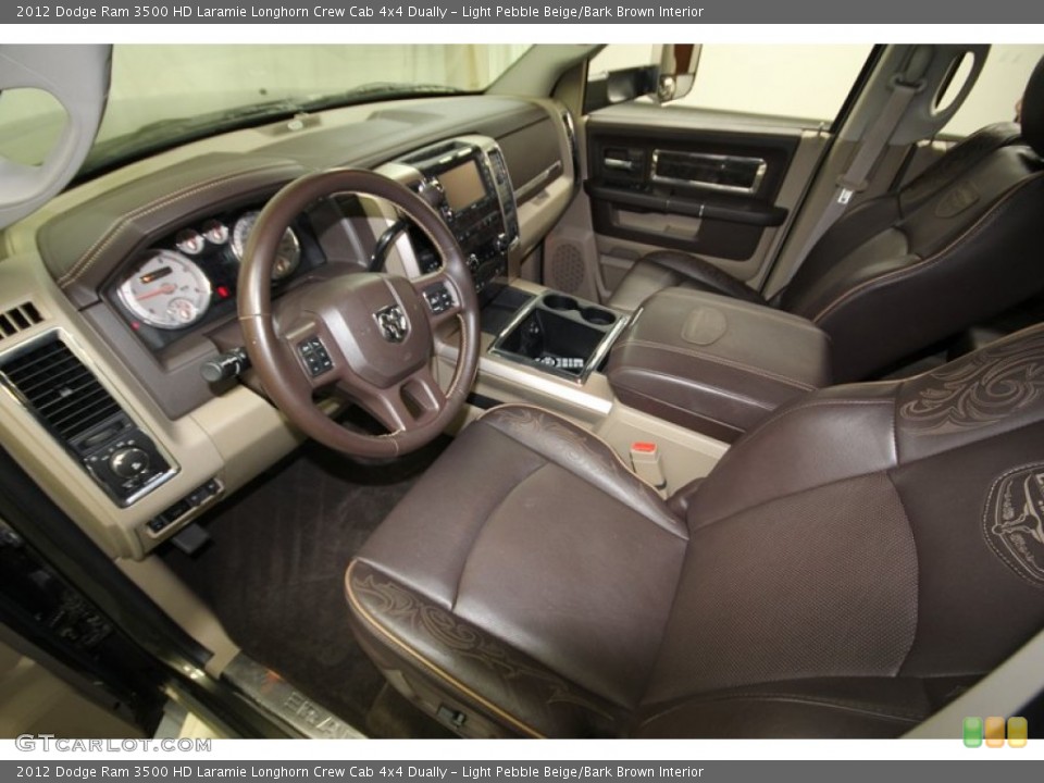 Light Pebble Beige/Bark Brown 2012 Dodge Ram 3500 HD Interiors