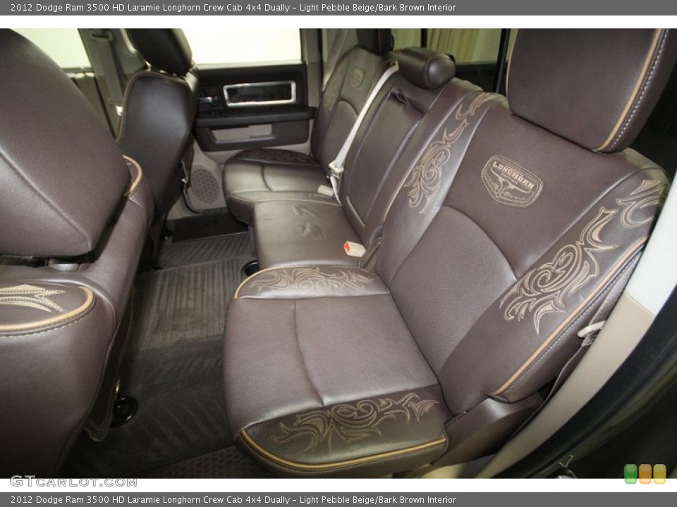 Light Pebble Beige/Bark Brown Interior Rear Seat for the 2012 Dodge Ram 3500 HD Laramie Longhorn Crew Cab 4x4 Dually #77679841