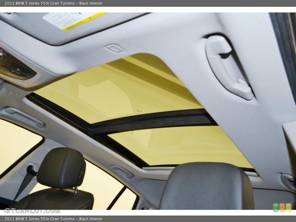 Black Interior Sunroof for the 2011 BMW 5 Series 550i Gran Turismo #77679948