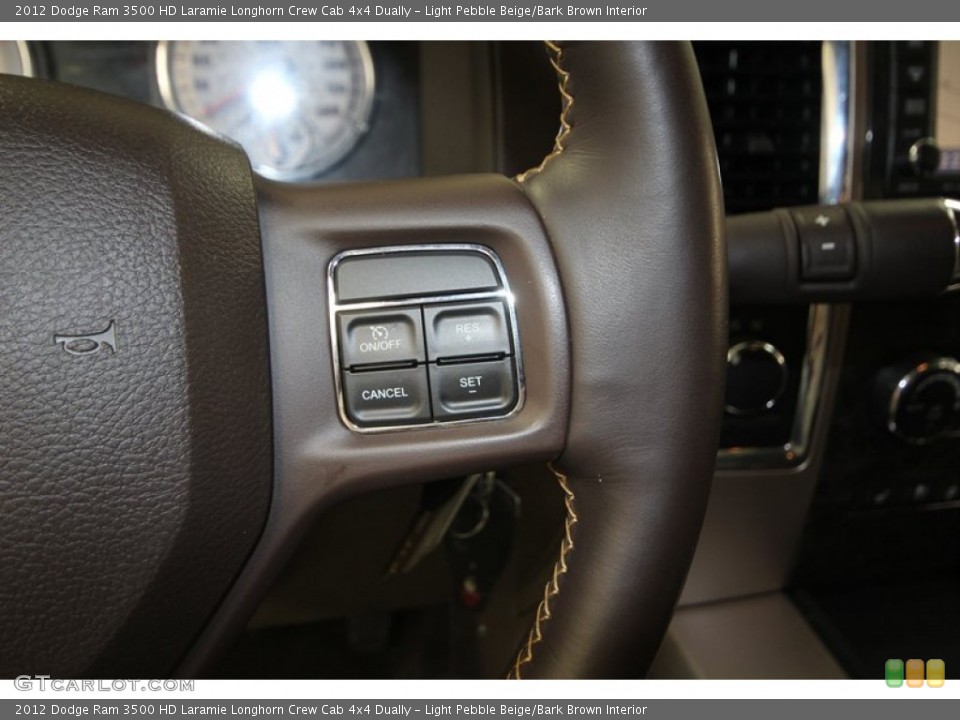 Light Pebble Beige/Bark Brown Interior Controls for the 2012 Dodge Ram 3500 HD Laramie Longhorn Crew Cab 4x4 Dually #77680083