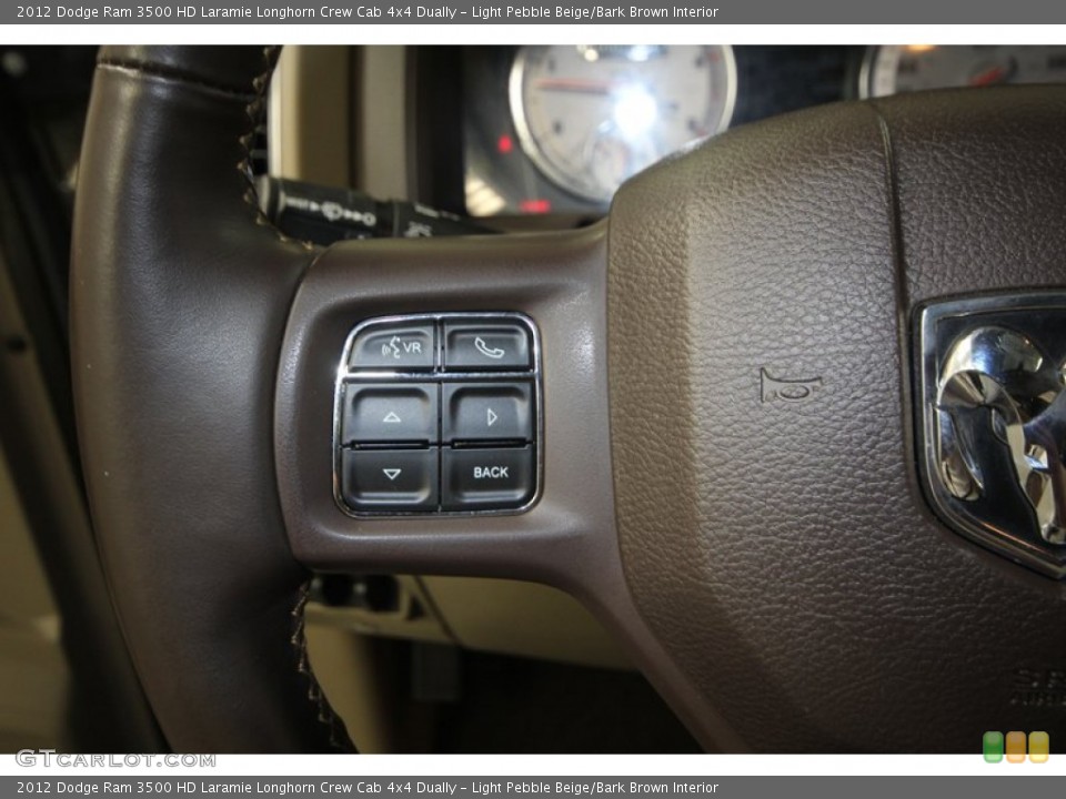 Light Pebble Beige/Bark Brown Interior Controls for the 2012 Dodge Ram 3500 HD Laramie Longhorn Crew Cab 4x4 Dually #77680096