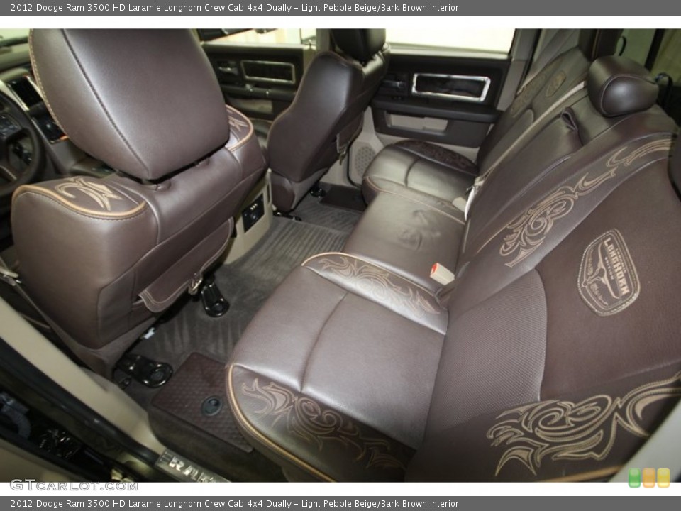 Light Pebble Beige/Bark Brown Interior Rear Seat for the 2012 Dodge Ram 3500 HD Laramie Longhorn Crew Cab 4x4 Dually #77680141