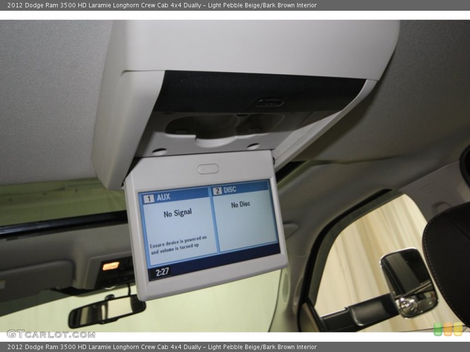 Light Pebble Beige/Bark Brown Interior Entertainment System for the 2012 Dodge Ram 3500 HD Laramie Longhorn Crew Cab 4x4 Dually #77680197