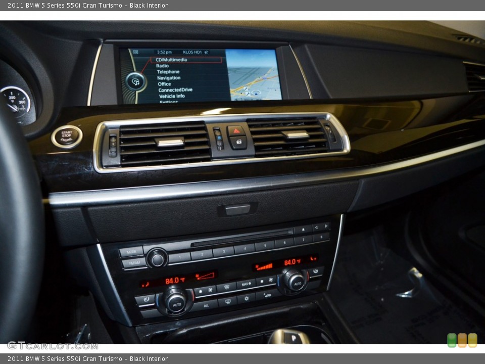 Black Interior Controls for the 2011 BMW 5 Series 550i Gran Turismo #77680311