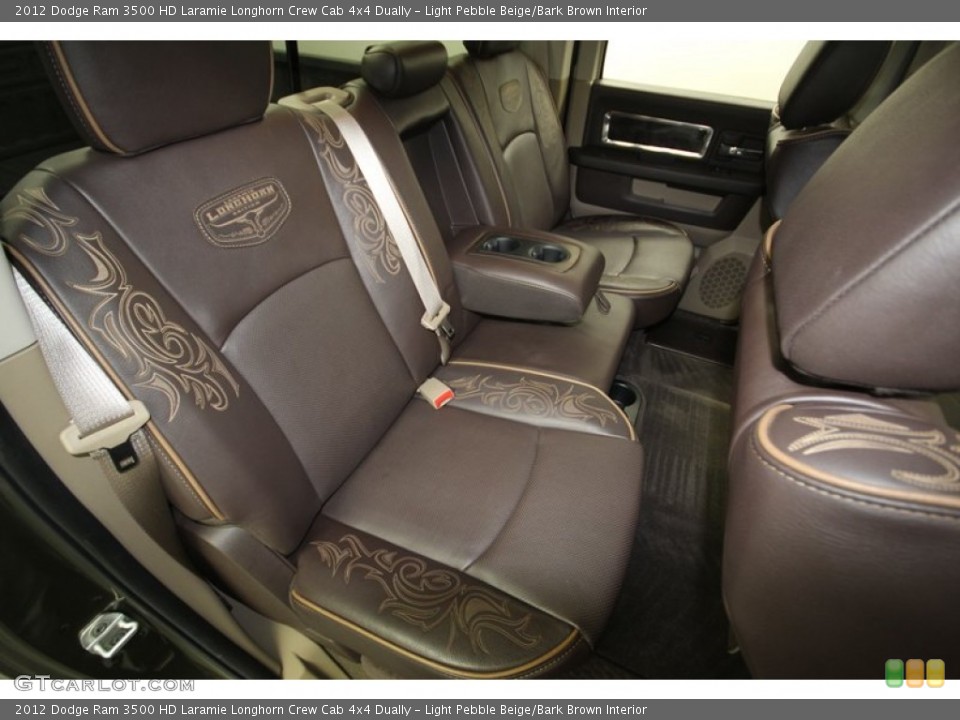 Light Pebble Beige/Bark Brown Interior Rear Seat for the 2012 Dodge Ram 3500 HD Laramie Longhorn Crew Cab 4x4 Dually #77680350