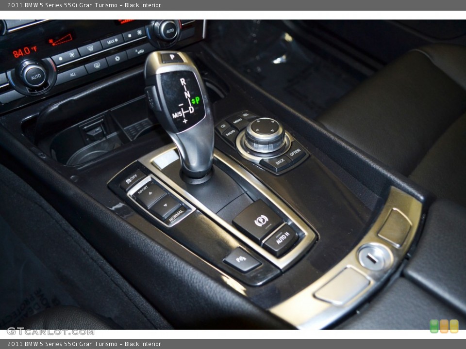 Black Interior Transmission for the 2011 BMW 5 Series 550i Gran Turismo #77680507