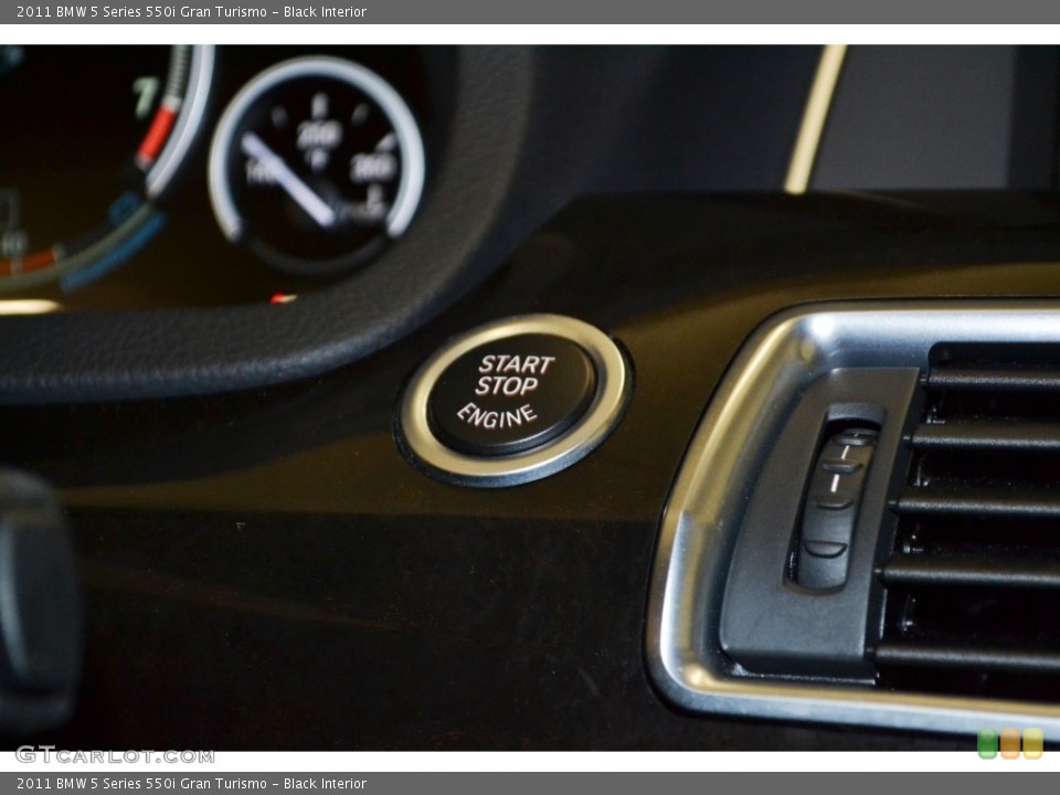 Black Interior Controls for the 2011 BMW 5 Series 550i Gran Turismo #77680668