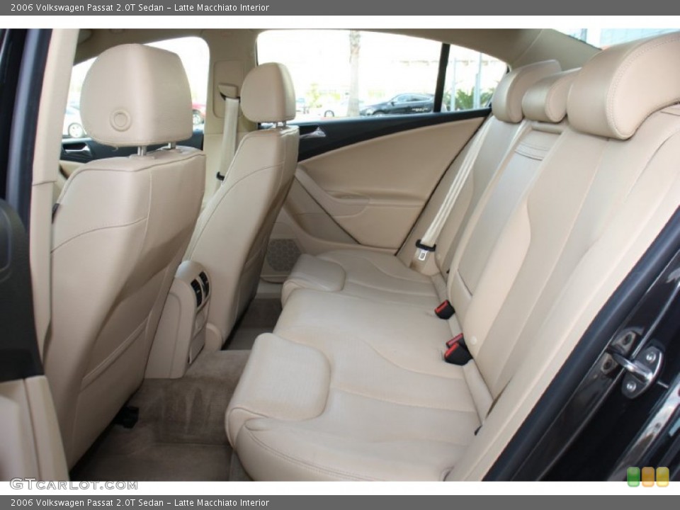 Latte Macchiato Interior Rear Seat for the 2006 Volkswagen Passat 2.0T Sedan #77680889