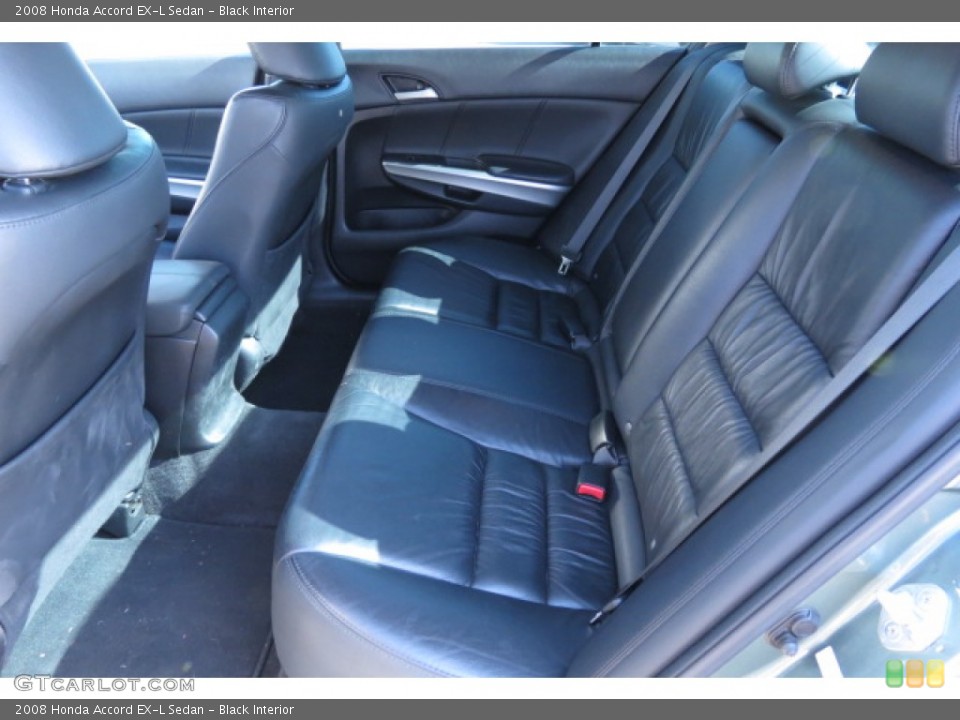 Black Interior Rear Seat for the 2008 Honda Accord EX-L Sedan #77680984