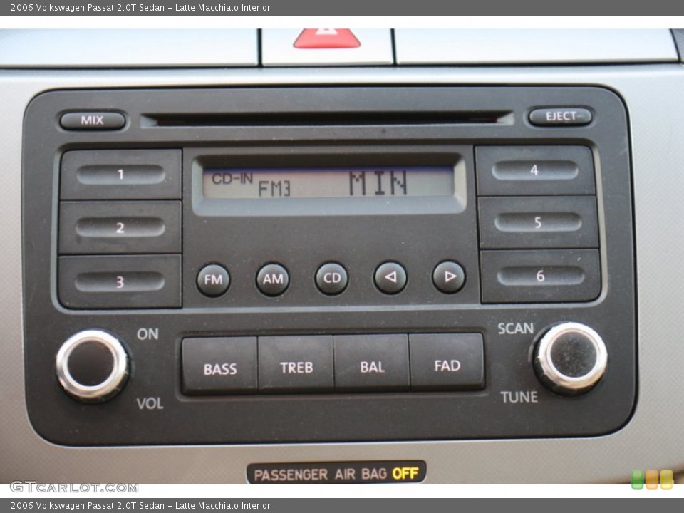 Latte Macchiato Interior Audio System for the 2006 Volkswagen Passat 2.0T Sedan #77681124