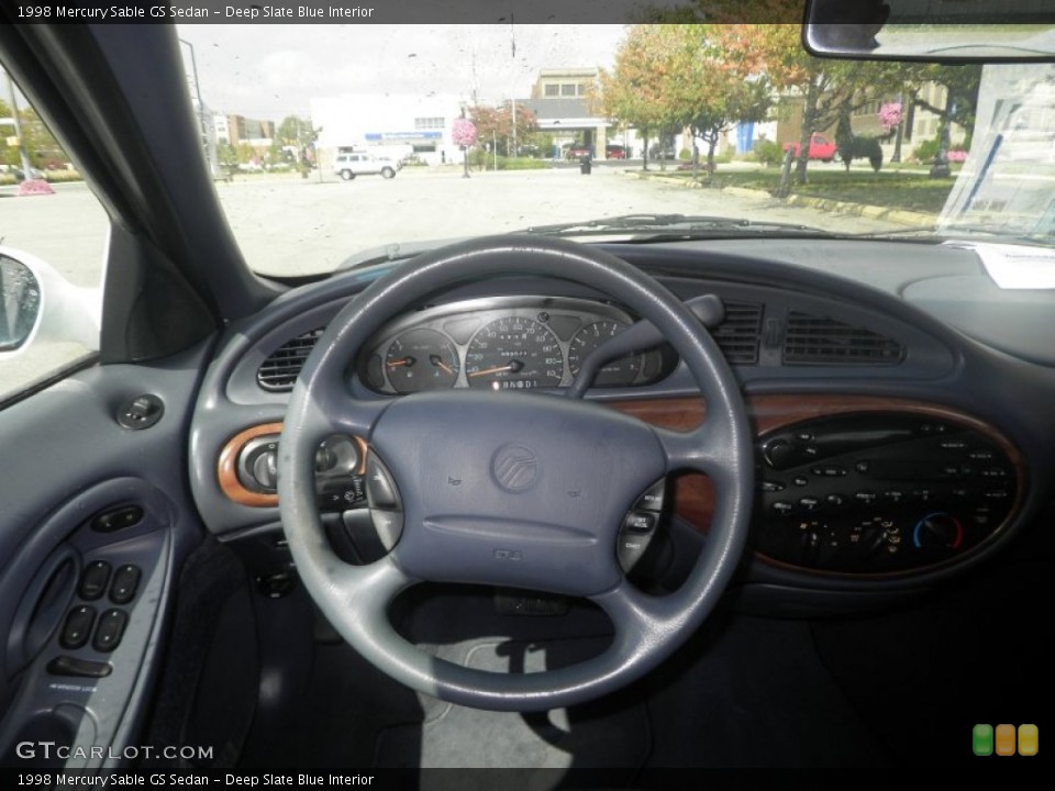 Deep Slate Blue Interior Steering Wheel for the 1998 Mercury Sable GS Sedan #77681236