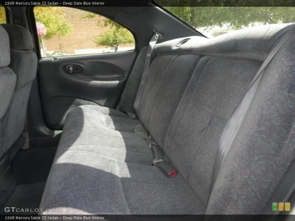 Deep Slate Blue Interior Rear Seat for the 1998 Mercury Sable GS Sedan #77681353