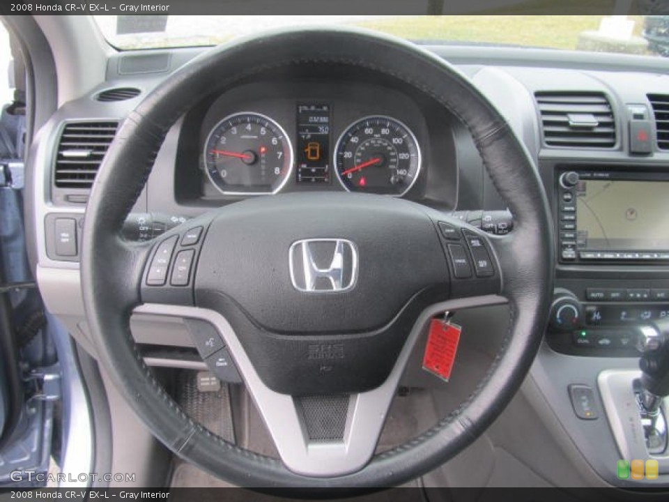 Gray Interior Steering Wheel for the 2008 Honda CR-V EX-L #77681718