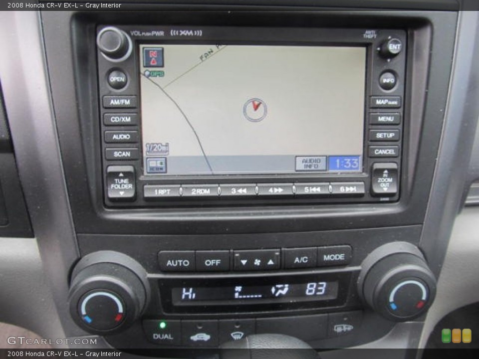Gray Interior Navigation for the 2008 Honda CR-V EX-L #77681742