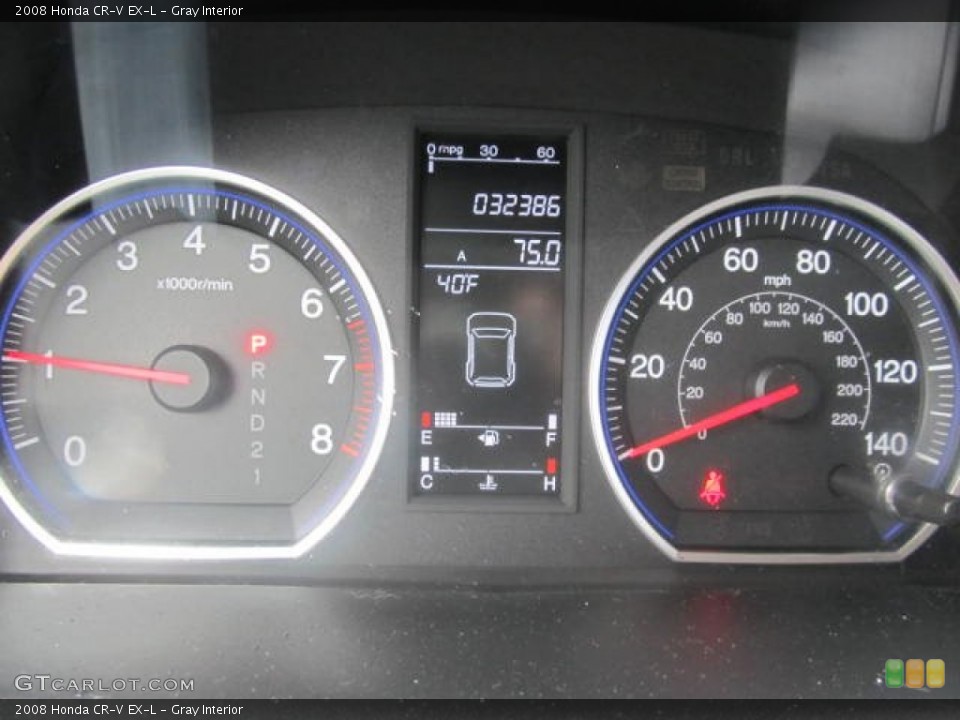 Gray Interior Gauges for the 2008 Honda CR-V EX-L #77681891