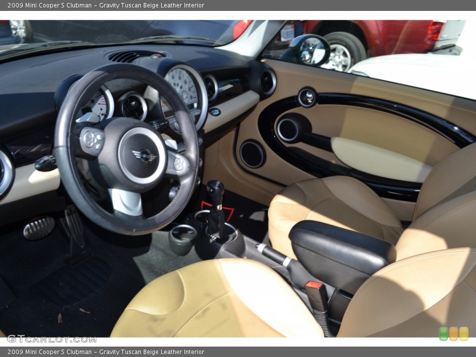 Gravity Tuscan Beige Leather Interior Prime Interior for the 2009 Mini Cooper S Clubman #77682477