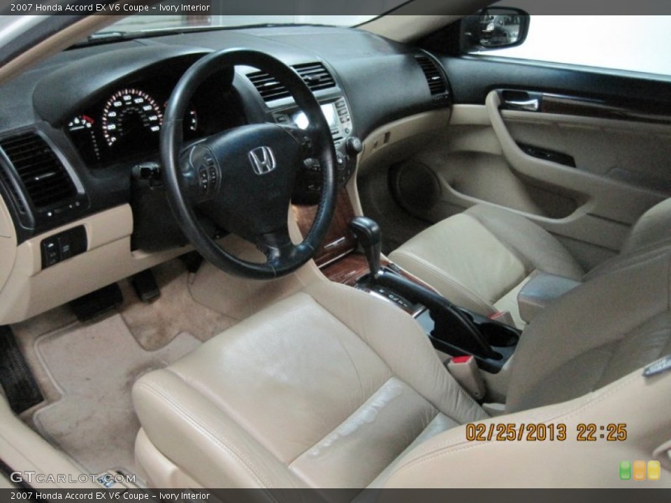 Ivory Interior Prime Interior for the 2007 Honda Accord EX V6 Coupe #77683496
