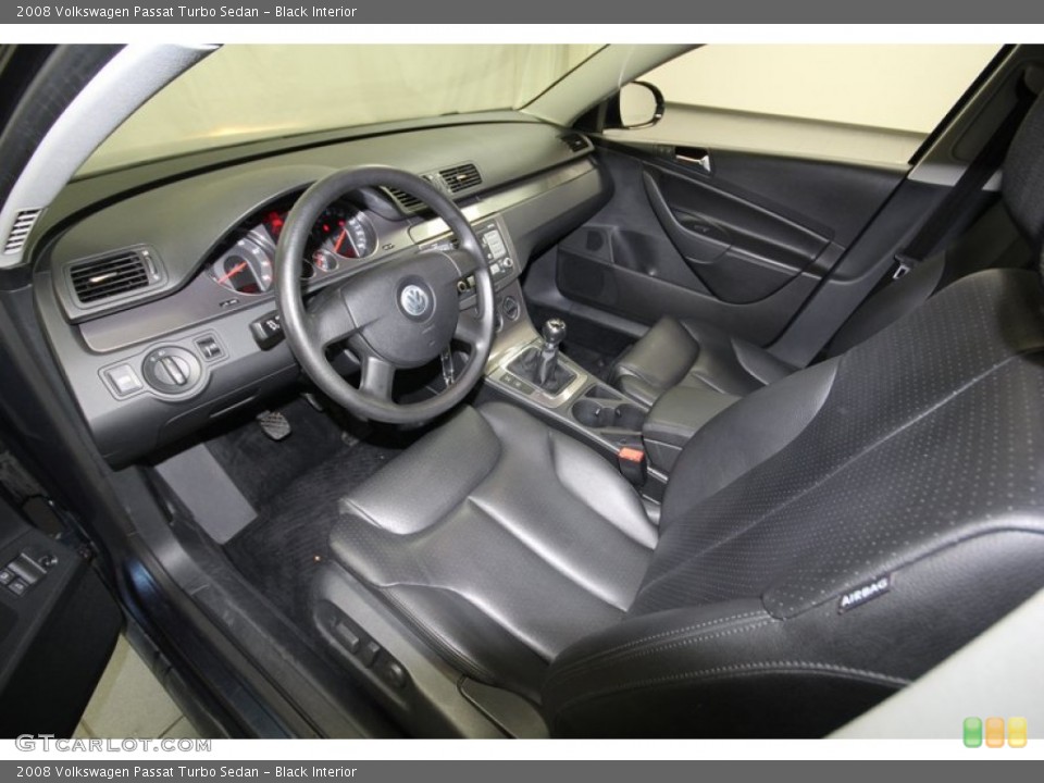 Black Interior Prime Interior for the 2008 Volkswagen Passat Turbo Sedan #77684421
