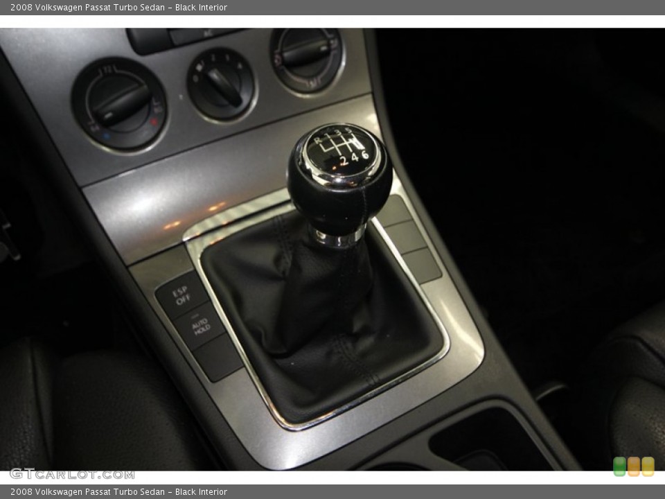 Black Interior Transmission for the 2008 Volkswagen Passat Turbo Sedan #77684559