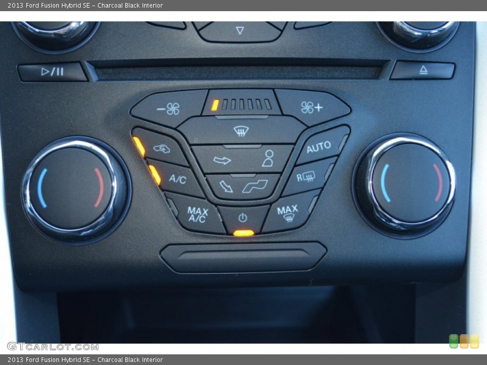 Charcoal Black Interior Controls for the 2013 Ford Fusion Hybrid SE #77684678