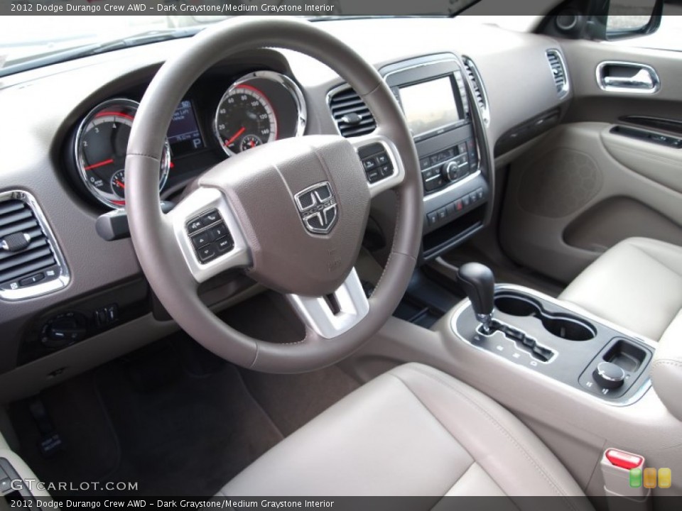 Dark Graystone/Medium Graystone Interior Prime Interior for the 2012 Dodge Durango Crew AWD #77684750