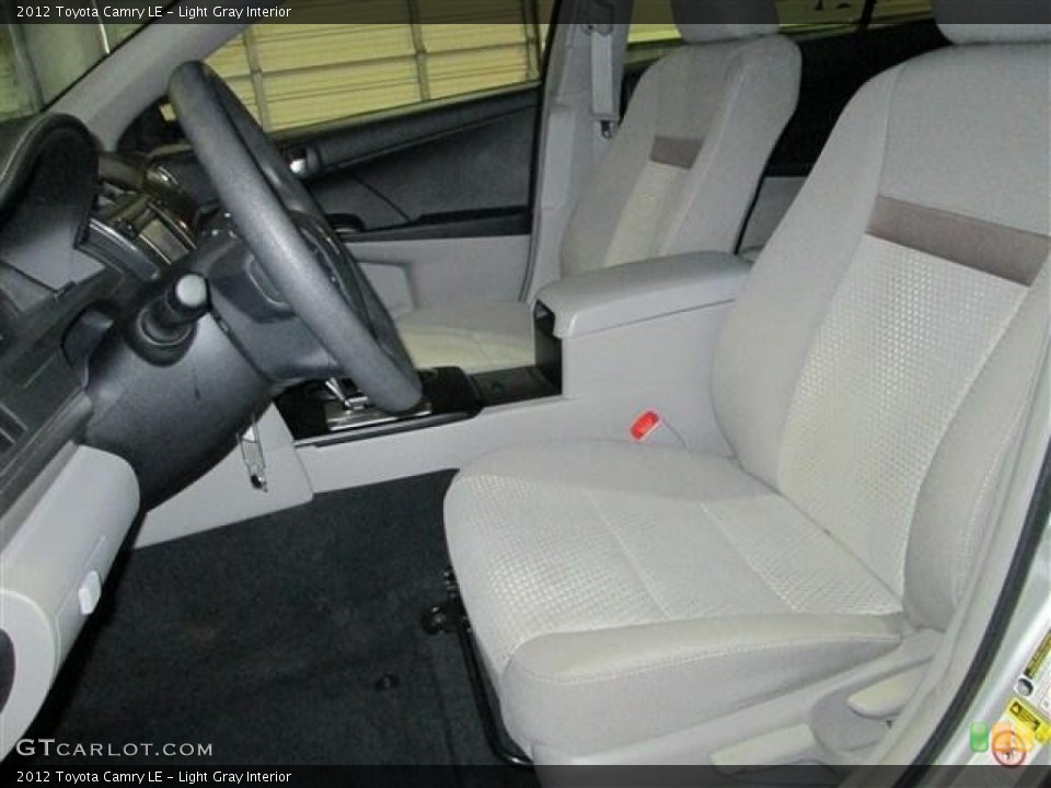 Light Gray Interior Front Seat for the 2012 Toyota Camry LE #77684906