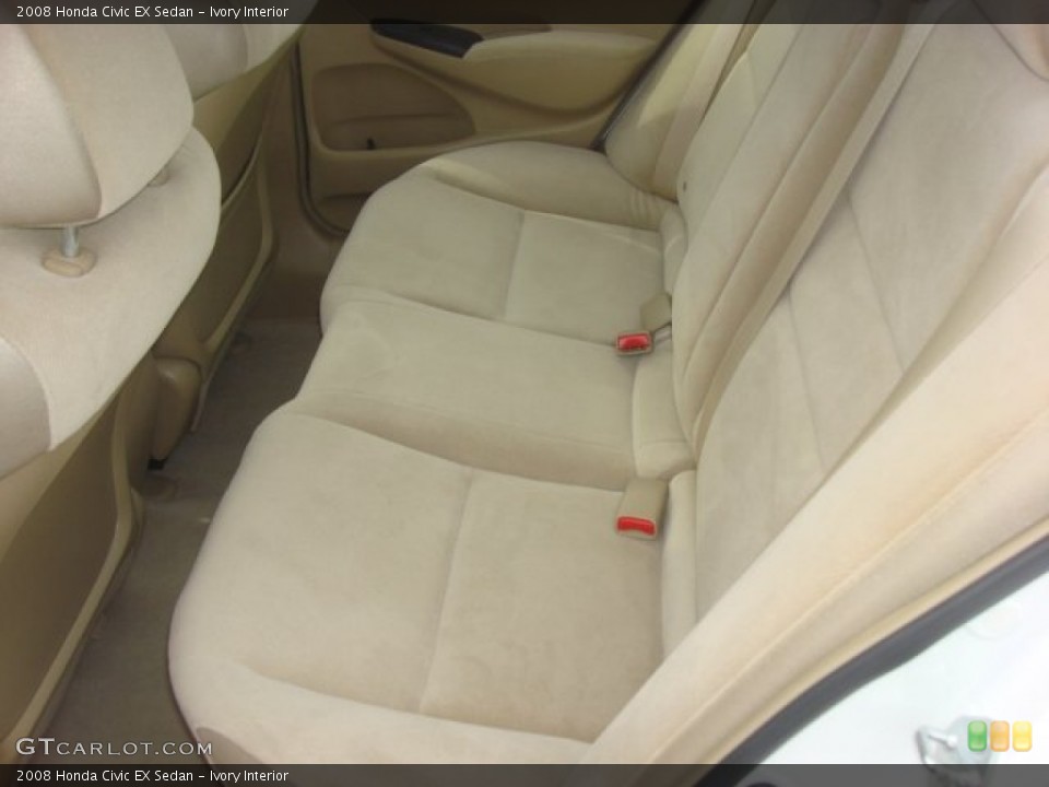 Ivory Interior Rear Seat for the 2008 Honda Civic EX Sedan #77685074