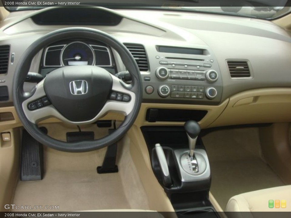 Ivory Interior Dashboard for the 2008 Honda Civic EX Sedan #77685090