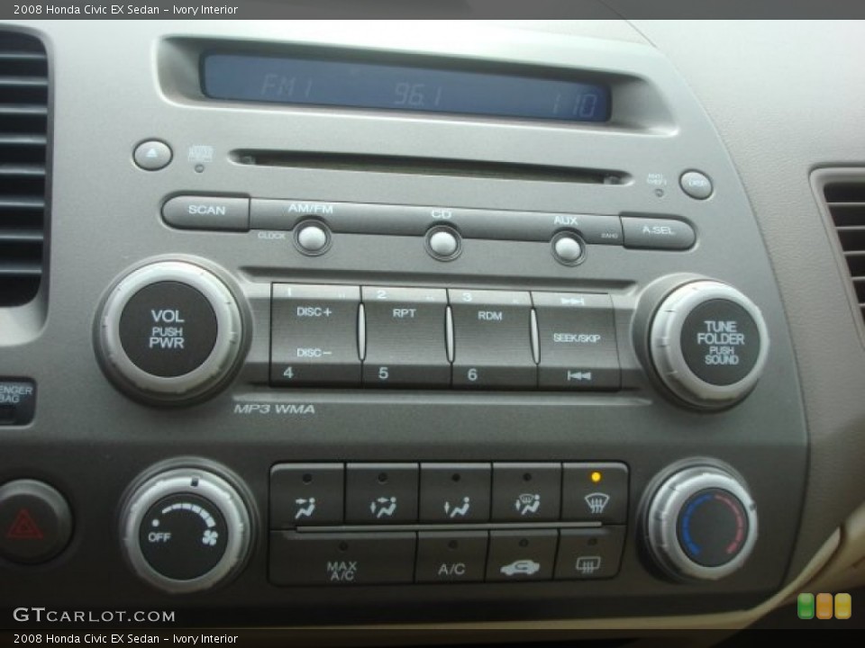 Ivory Interior Controls for the 2008 Honda Civic EX Sedan #77685249