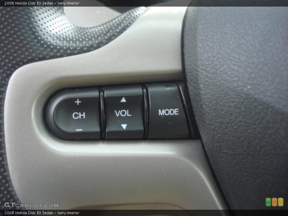 Ivory Interior Controls for the 2008 Honda Civic EX Sedan #77685288