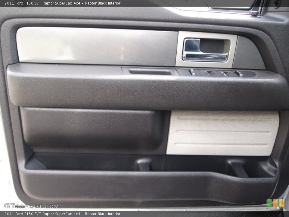 Raptor Black Interior Door Panel for the 2011 Ford F150 SVT Raptor SuperCab 4x4 #77685560
