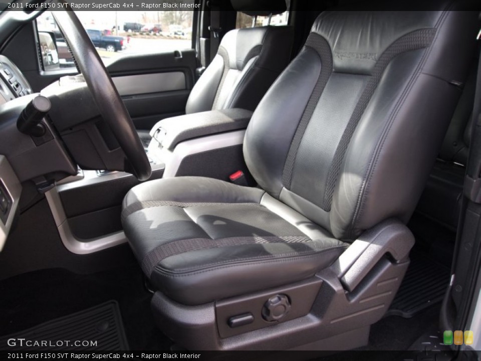 Raptor Black Interior Front Seat for the 2011 Ford F150 SVT Raptor SuperCab 4x4 #77685609
