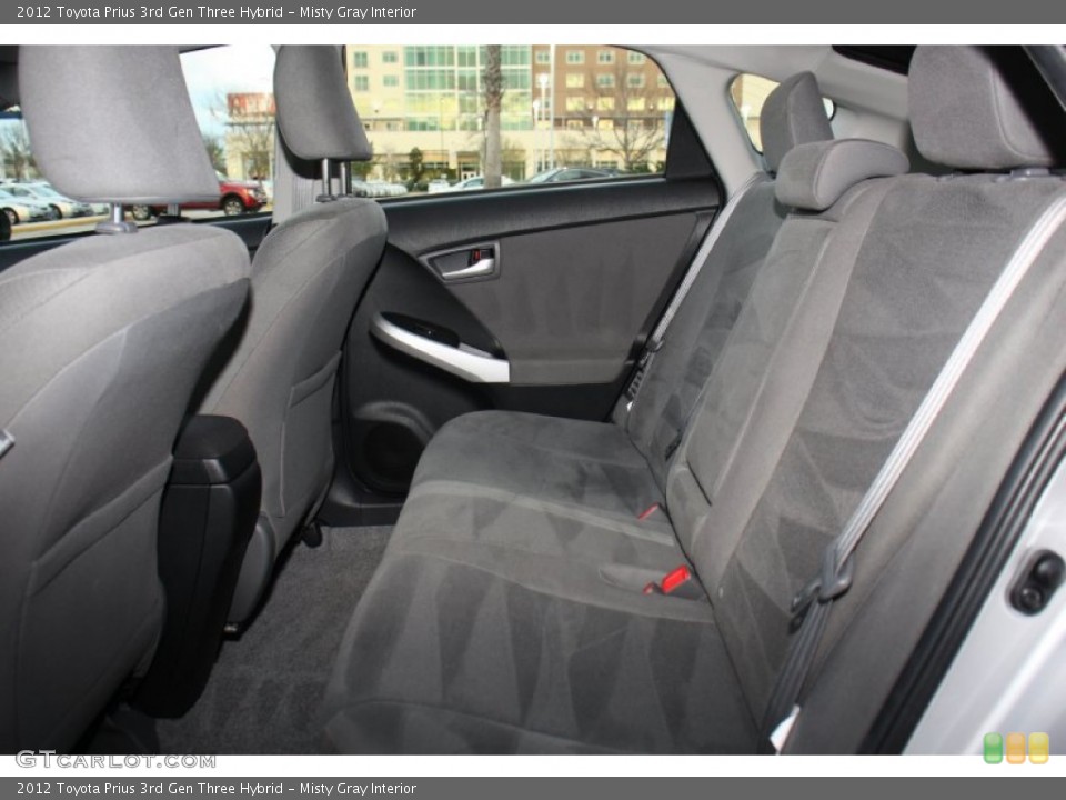 Misty Gray Interior Rear Seat for the 2012 Toyota Prius 3rd Gen Three Hybrid #77685738