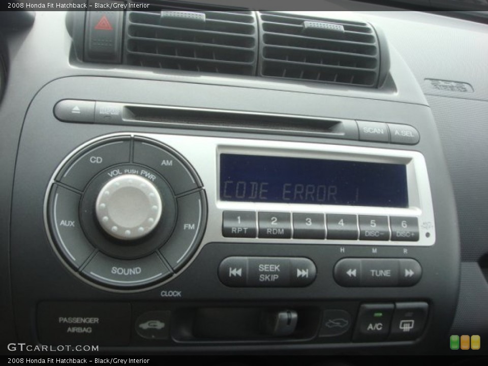 Black/Grey Interior Controls for the 2008 Honda Fit Hatchback #77685798