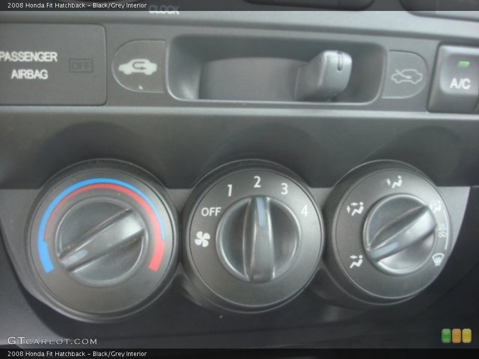 Black/Grey Interior Controls for the 2008 Honda Fit Hatchback #77685816