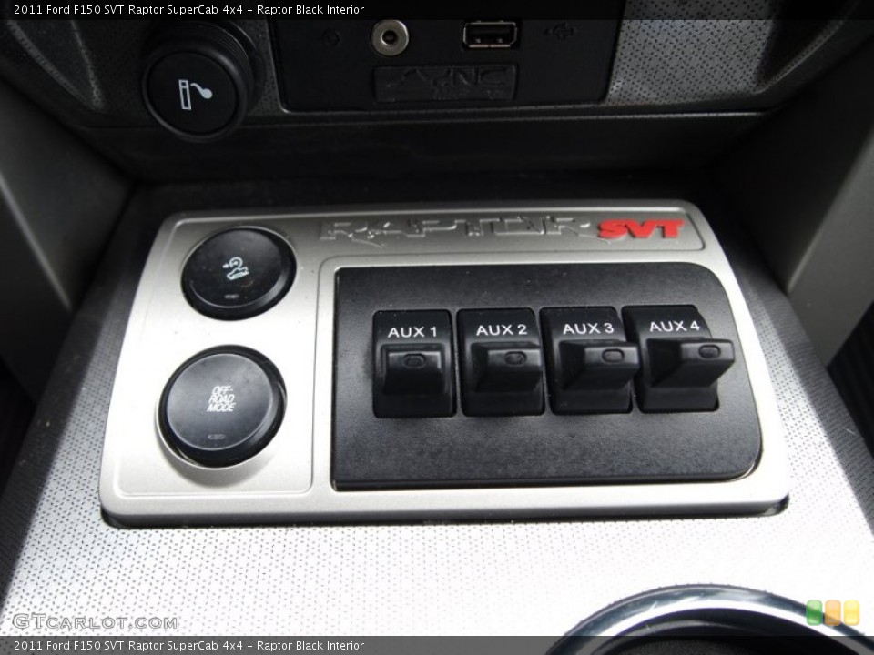 Raptor Black Interior Controls for the 2011 Ford F150 SVT Raptor SuperCab 4x4 #77685902