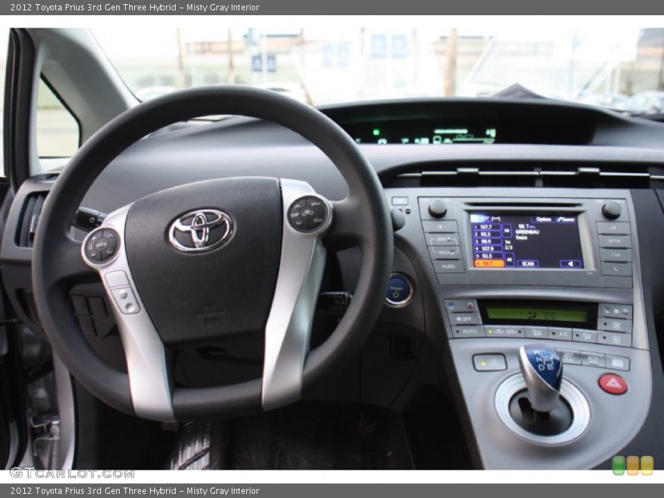 Misty Gray Interior Dashboard for the 2012 Toyota Prius 3rd Gen Three Hybrid #77685960