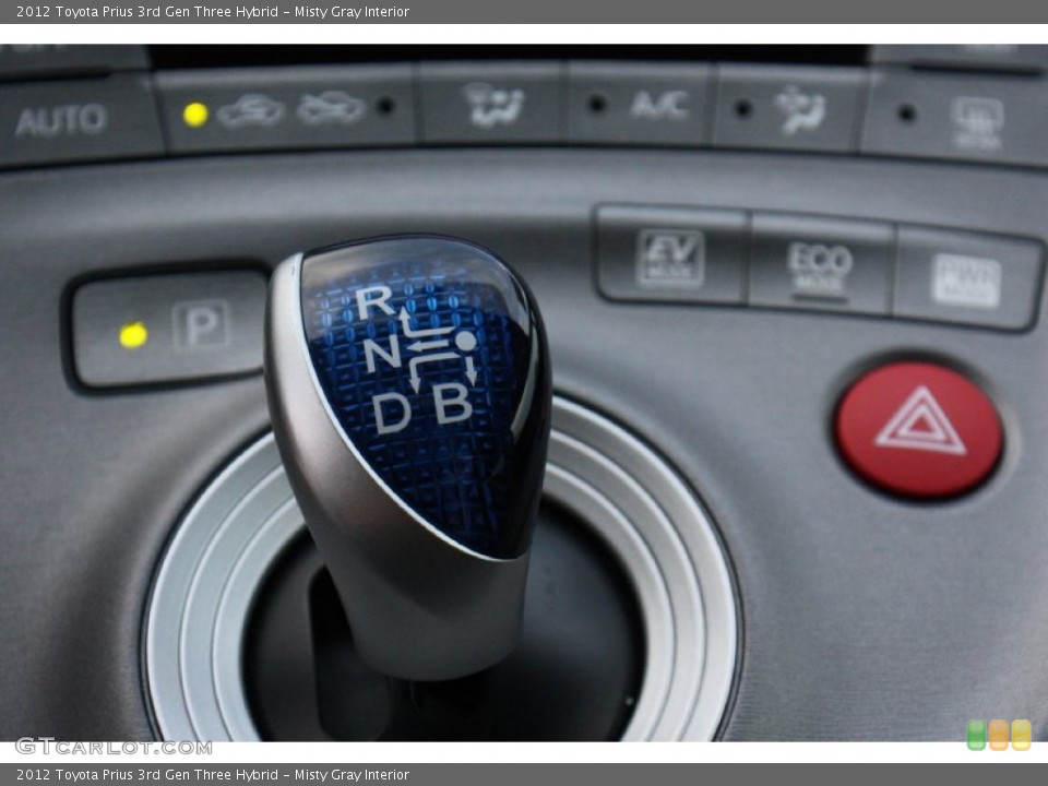 Misty Gray Interior Transmission for the 2012 Toyota Prius 3rd Gen Three Hybrid #77686056