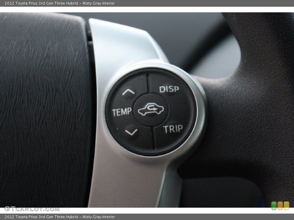 Misty Gray Interior Controls for the 2012 Toyota Prius 3rd Gen Three Hybrid #77686095