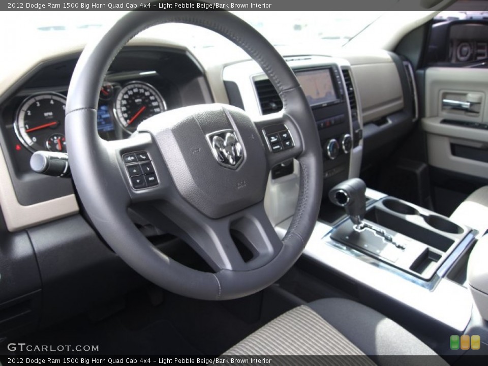 Light Pebble Beige/Bark Brown Interior Prime Interior for the 2012 Dodge Ram 1500 Big Horn Quad Cab 4x4 #77686200