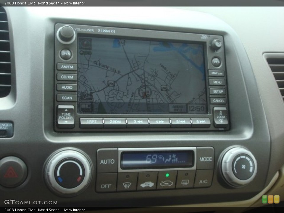 Ivory Interior Navigation for the 2008 Honda Civic Hybrid Sedan #77686342