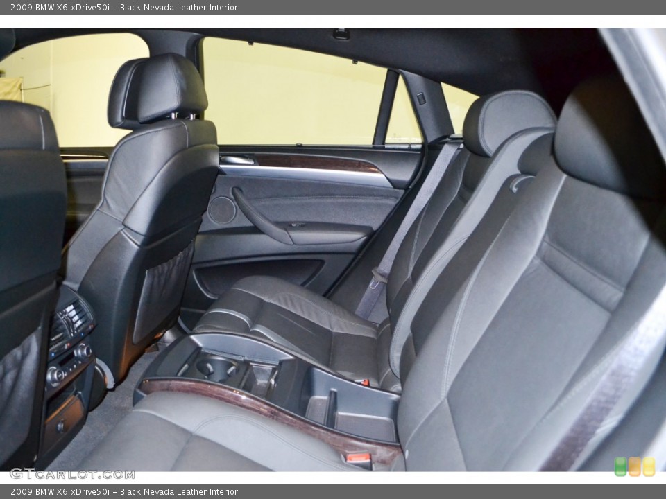 Black Nevada Leather Interior Rear Seat for the 2009 BMW X6 xDrive50i #77686457