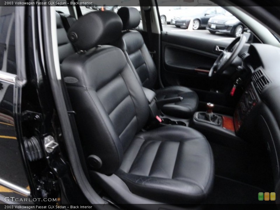 Black Interior Front Seat for the 2003 Volkswagen Passat GLX Sedan #77687058