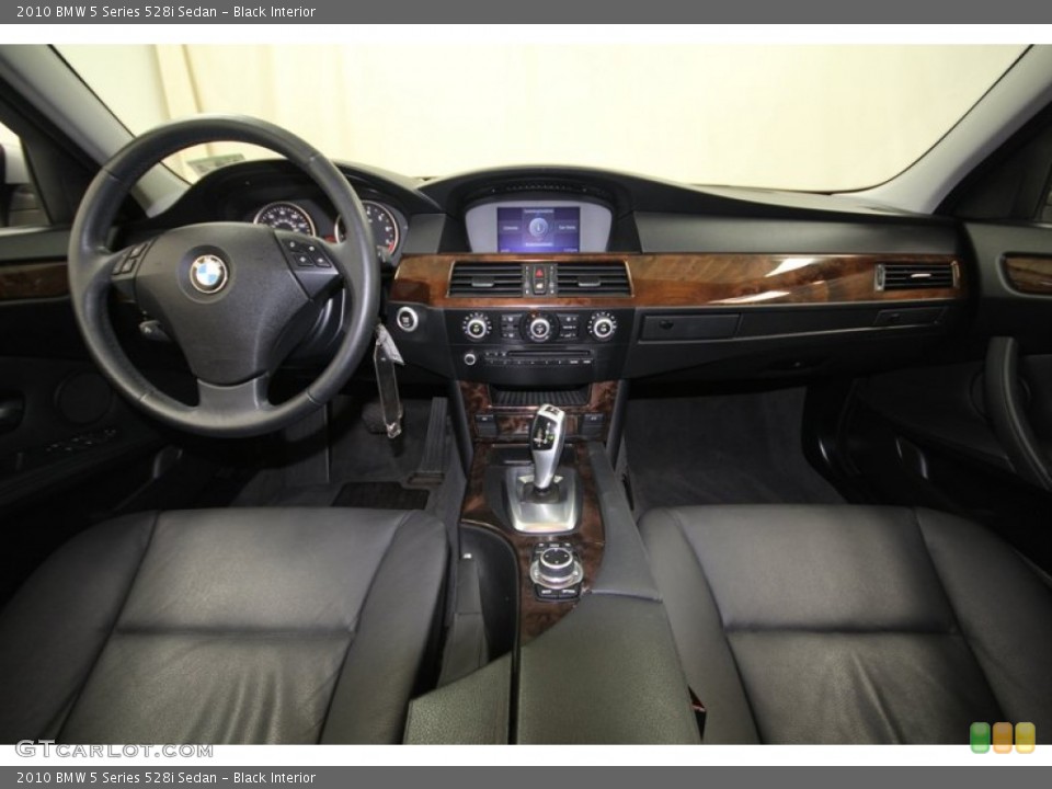 Black Interior Dashboard for the 2010 BMW 5 Series 528i Sedan #77688495