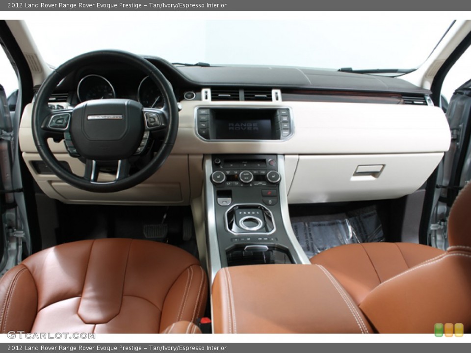 Tan/Ivory/Espresso Interior Dashboard for the 2012 Land Rover Range Rover Evoque Prestige #77688546