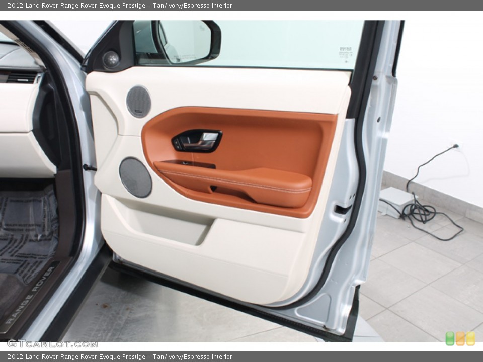 Tan/Ivory/Espresso Interior Door Panel for the 2012 Land Rover Range Rover Evoque Prestige #77688735