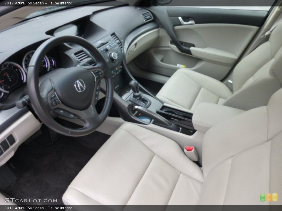 Taupe 2012 Acura TSX Interiors